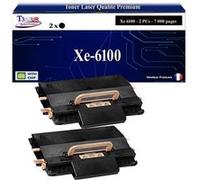 T3AZUR -2x Toners compatibles avec Xerox Phaser 6100 (106R00684) - Noir Noir