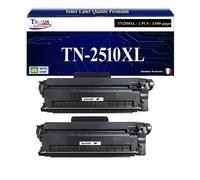 T3AZUR - 2xToners compatibles avec Brother MFC-L2800DW L2827DW L2827DWXL L2835DW TN2510 TN2510XL
