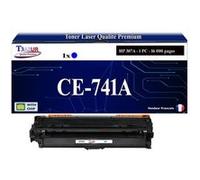 T3AZUR - 307A Toner compatible avec CE741A compatible avec HP Color LaserJet CP 5220, CP 5225 Cyan Bleue G