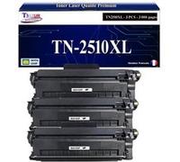 T3AZUR - 3x Toners compatibles avec Brother DCP-L2627DWE, L2627DW, L2665DW, L2620DW, L2400DWE, MFC-L2800DW, L2835DW, HL-L2445DW, TN2510, TN2510XL Noir G