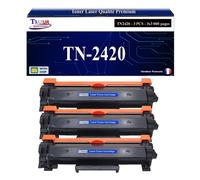 T3AZUR - 3x Toners compatibles avec Brother TN2420, TN2410 pour Brother MFC-L2710DN, MFC-L2710DW, MFC-L2712DN, MFC-L2712DW, MFC-L2713DW, MFC-L2715DW, MFC-L2730DW, MFC-L2732DW, MFC-L2735DW, MFC-L2750DW