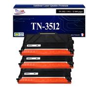 T3AZUR - 3x Toners compatibles avec Brother TN3512 pour Brother DCP-L6600DW - 12 000 pages