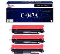 T3AZUR -3x Toners compatibles avec Canon 047 (2164C002) pour Canon LBP112, LBP113w, MF112, MF113w, LBP-112, LBP-113w, MF-112, MF-113w Noir G