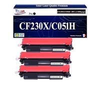 T3AZUR -3X Toners compatibles avec Canon 051H (2169C002) pour Canon i-Sensys LBP162dw, MF264dw, MF267dw, MF269dw, LBP160