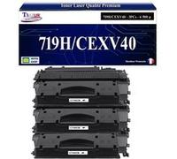 T3AZUR -3x Toners compatibles avec Canon 719H / CEXV40 pour Canon MF5880DN, MF5940DN, MF5980DW, MF6140DN, MF6180DW Noir G