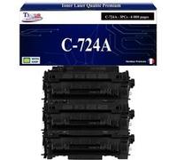 T3AZUR -3x Toners compatibles avec Canon 724 (3481B002) pour Canon LBP-6750DN, LBP-6780X, MF-512x, MF-515x Noir G