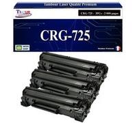 T3AZUR - 3x Toners compatibles avec Canon 728/ 725/ 726 pour Canon MF-4550D, MF-4570DN, MF-4580 Noir - 2 000p Noir G