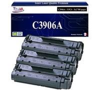 T3AZUR -3x Toners compatibles avec HP C3906A (06A) pour HP LaserJet 3100, 3100SE, 3100X, 3150, 3150SE, 3150X, 5L, 5L FS, 5L Xtra, 6L, 6L SE, 6L XI Noir G