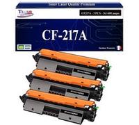 3 Toners compatibles avec HP LaserJet Pro M102a, M102w remplace HP CF217A (17A) Noir - 1 600p