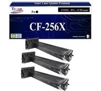 T3AZUR -3x Toners compatibles avec HP CF256X (56X) pour HP LaserJet 436nda MFP, M436n MFP, LaserJet MFP M433a, M436dn, M436nda Noir G