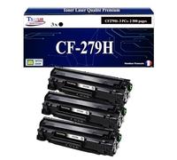 T3AZUR -3X Toners compatibles avec HP CF279H (79X) pour HP Laserjet Pro M12a, M12w, M26a, M26nw