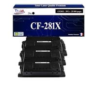 T3AZUR -3X Toners compatibles avec HP CF281X (81X) pour HP Laserjet Enterprise Laserjet Enterprise M630z, M605dn, M605n, M605x, M606dn, M606x, M630dn, M630f, M630h