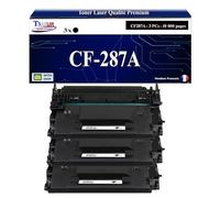 T3AZUR - 3X Toners compatibles avec HP CF287A (87A) avec HP Laserjet Pro M501, M501dn, M501n