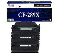 T3AZUR -3x Toners compatibles avec HP CF289X (89X) pour HP LaserJet Enterprise MFP M528, M528c, M528z, M507, M507dn, M507dng, M507n, M507x Noir G