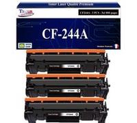 T3AZUR - 3x Toners compatibles avec HP LaserJet Pro M14a, M14w, M15a, M15w, M27a, M27w remplace HP 44A, CF244A Noir G