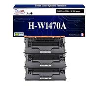 T3AZUR -3X Toners compatibles avec HP W1470A (147A) pour HP Laserjet Enterprise Flow MFP M634h, M635z, M636z