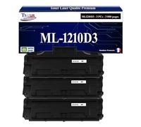 T3AZUR - 3X Toners compatibles avec Samsung ML1210D3 ML-1210D3 pour Samsung ML-1010 ML-1020 ML-1020M ML-1210 ML-1220M ML-1250 ML-1430 ML-210 ML-808 SF-515 SF-530 SF-531P SF-535E