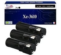 T3AZUR -3x Toners compatibles avec Xerox Phaser 3610, 3610Vdn / WorkCentre 3615, 3615Vdn (106R02722/ 106R02731/ 106R02720) - Noir Noir