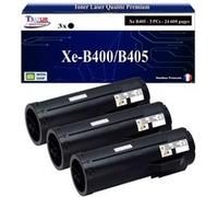T3AZUR -3x Toners compatibles avec Xerox VersaLink B400 B405 (106R03584/106R03582/106R03580) - Noir Noir