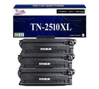 T3AZUR - 3xToners compatibles avec Brother DCP-L2620DW L2627DW L2627DWE TN2510 TN2510XL