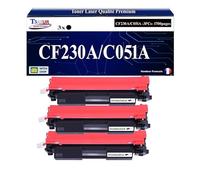 T3AZUR -3xToners compatibles avec Canon 051 (2168C002) pour Canon i-Sensys LBP162dw, MF264dw, MF267dw, MF269dw, LBP160