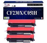 T3AZUR -3xToners compatibles avec HP CF230X (30X) pour HP LaserJet Pro M203dn, M203dw, MFP M227fdn, MFP M227fdw, M227sdn Noir G