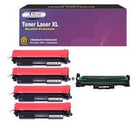T3AZUR - 4 Toner+1 Tambour compatibles avec HP CF230X, CF232A (HP30X, HP32A) Tambour G