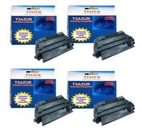 T3AZUR - 4 Toners compatibles type T3AZUR remplace HP CE255X / HP 55X Noir G