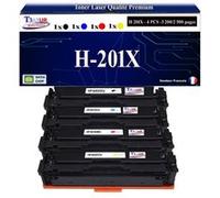 T3AZUR - 4 Toners compatibles type T3AZUR remplace HP CF400X CF401X CF402X CF403X (Noir+Couleur) G