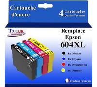 4x Cartouches compatibles avec Epson 604 XL pour Epson WorkForce WF-2935DWF WF-2950DWF
