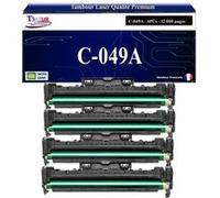 T3AZUR -4x Kit tambours compatibles avec Canon 049 (2165C001) pour Canon LBP112, LBP113w, MF112, MF113w, LBP-112, LBP-113w, MF-112, MF-113w Noir G