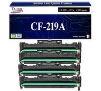 T3AZUR -4x Kit tambours compatiblesavec HP CF219A (19A) pour HP LaserJet Pro M102a, M102w, MFP M130a, M130fn, M130fw, M130nw Noir G