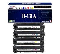 T3AZUR - 4X Toners compatibles avec 131X pour HP Laserjet Pro 200 Color M251 M251N M251NW MFP-M276 MFP-M276N MFP-M276NW