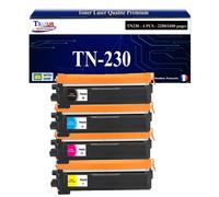 T3AZUR - 4x Toners compatibles avec Brother TN230 pour Brother HL-3040CN HL-3045CN HL-3070CW HL-3075CW DCP-9010CN MFC-9120CN MFC-9125CN MFC-9320CW MFC-9325CW