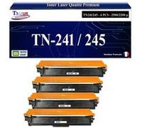 T3AZUR- 4x Toners compatibles avec Brother TN241 TN245 Multicolore G