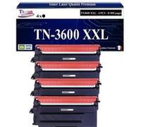 T3AZUR - 4x Toners compatibles avec Brother TN3600 XXL pour Brother MFC-L5710DN, MFC-L5710DW, MFC-L6710DW, MFC-L6910DN Noir - 11 000 pages Noir G