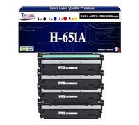 T3AZUR -4X Toners compatibles avec CE340A CE341A CE342A CE343A (651A) pour HP Laserjet Enterprise 700 Color MFP M775 M775dn