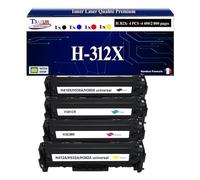 T3AZUR -4X Toners compatibles avec CF380X CF381A CF382A CF383A 312X pour HP Laserjet Pro 400 Color MFP M476dn M476dw M476nw