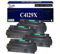 T3AZUR -4x Toners compatibles avec HP C4129X (29X) pour HP LaserJet 5000, 5000DN, 5000GN, 5000N, 5000TN, 5100, 5100DTN, 5100TN Noir G