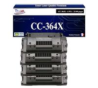 T3AZUR -4X Toners compatibles avec HP CC364X/CE390X (64X/90X) pour HP Laserjet P4515, P4515N, P4515TN, P4515X, P4515XM
