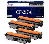 4 Toners compatibles avec HP LaserJet Pro M102a, M102w remplace HP CF217A (17A) Noir - 1 600p