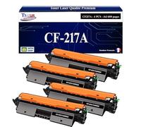 4 Toners compatibles avec HP LaserJet Pro M102a, M102w remplace HP CF217A (17A) Noir - 1 600p