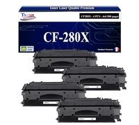 T3AZUR -4X Toners compatibles avec HP CF280X (80X) pour HP Laserjet Pro 400 M401, M401A, M401D, M401DN, M401DW, M401N, M425DN, M425DW