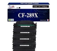 T3AZUR -4X Toners compatibles avec HP CF289X (89X) pour HP Laserjet Enterprise M528dn, M528f, E50145dn, E52645c, E52645dn