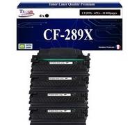 T3AZUR -4x Toners compatibles avec HP CF289X (89X) pour HP LaserJet Enterprise MFP M528, M528c, M528z, M507, M507dn, M507dng, M507n, M507x Noir G