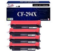 T3AZUR -4x Toners compatibles avec HP CF294X (94X) pour HP LaserJet Pro MFP M118dw, M148dw, M148fdw Noir G
