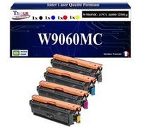 T3AZUR -4X Toners compatibles avec HP W9060MC W9061MC W9062MC W9063MC pour HP Color Laserjet Managed E55040 E57540c E57540dn