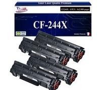 T3AZUR - 4x Toners compatibles avec HP LaserJet Pro MFP M28a, M28w remplace HP 44X, CF244X - 2 000 pages (double capacité) Noir G