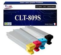 T3AZUR - 4x Toners compatibles avec Samsung CLT-Y809S pour Samsung CLX9201NA CLX9251NA CLX9301NA MultiXpress C9201NA C9251NA C9301NA Muti-couleur G