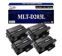 4 Toners compatibles avec Samsung MLT-D203L pour Samsung ProXpress M3370, M3370MD Noir- 5 000 pages -